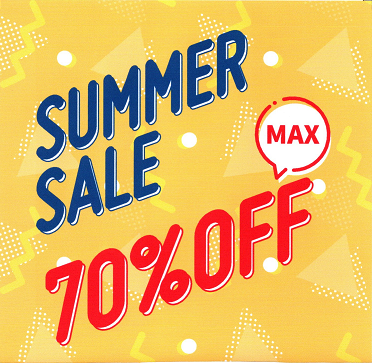 夏物最大70％OFF