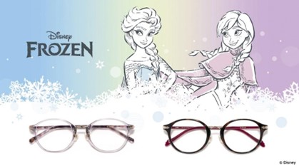 『アナと雪の女王』の世界観を落とし込んだメガネコレクションが登場。