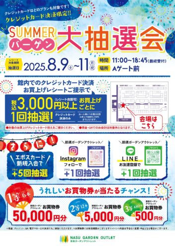SUMMERバーゲン大抽選会