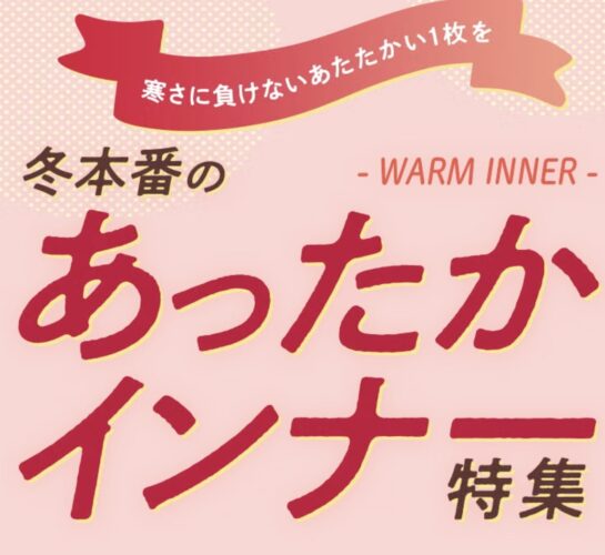 今すぐ欲しい！あったかインナー