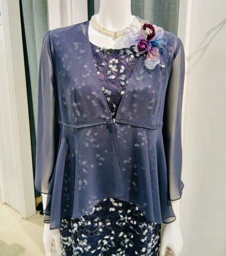 ロング丈パーティードレス　お母様、ご親族様にも♥