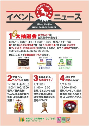1月イベント情報