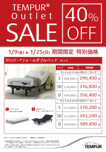 リクライニングベットセットが40％OFF