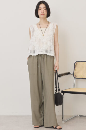 【大人気】接触冷感ベイカーリラックスパンツのご紹介