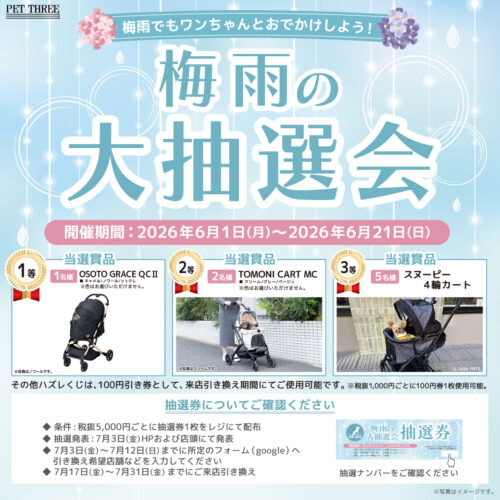 🌈☔️6月限定！梅雨の大抽選会開催！☔️🌈