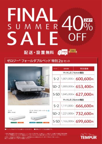 リクライニングベッド 2台セットが40％OFF